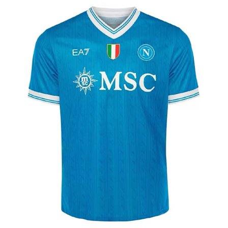 25-26 S.S.C. Napoli Hjemmetræning Fodbold T-shirt S-2XL
