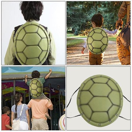 Bærbar Skilpadde-Skall Kostyme Egnet For Barne-Rollespill Rekvisitter Kostyme, 100% Ny