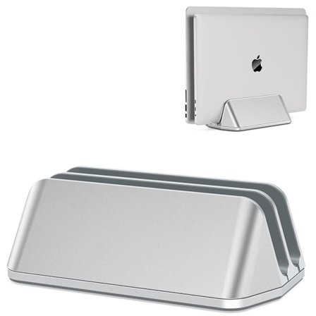 Vertikalt Laptopstativ for Skrivebord, Justerbar Holder for å Dokke Laptoper for å Organisere Arbeids- og Hjemmekontor