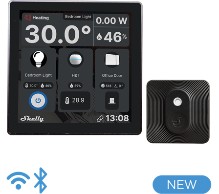 Shelly Accessories "Wall Display Black + BLU H&T Black" Bundle Android schwarz