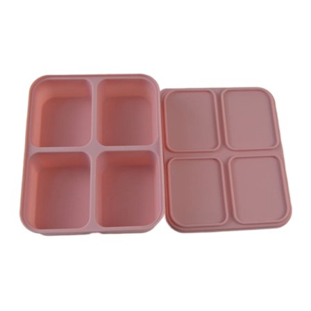 Pladsbesparende 4/6/12 gitter isterningebakke lavet af silikone, produceret for nem fjernelse af is og beskyttelse mod lugt