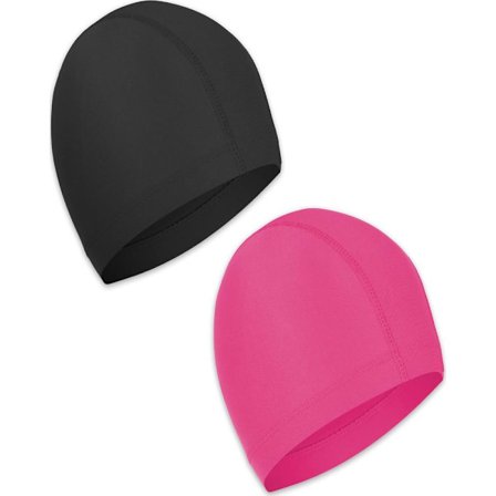 2 stk. elastiske badehætter, komfortable skridsikre stofbadehætter, lette badehætter til kvinder, mænd og børn til svømning