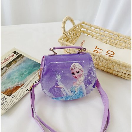 Barnväska Messenger Bag Söt Frozen Prinsessa Axelväska Ny Stil Liten Flickas Handväska Myntplånbok Axelväska