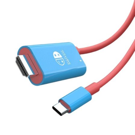 Bärbar Dock USB Typ C till HDMI Konvertering Kabel för TV Dockning Läge Nintendo Switch Steam Däck