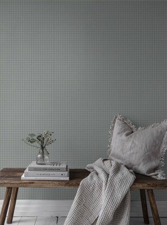 Duro Tapet, Lotta 224-06 Småmönstrat, L, Blå, Färg & tapeter