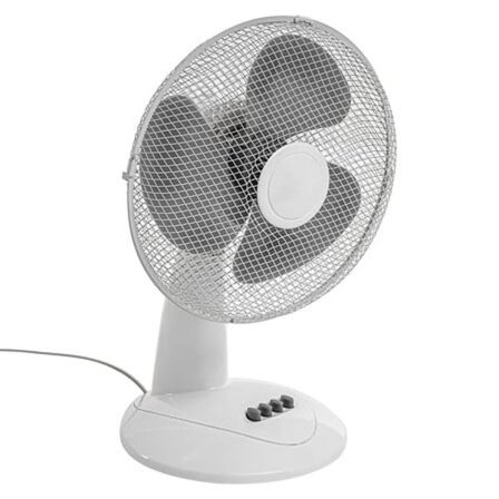 Pöytätuuletin 51,5 cm korkea valkoinen