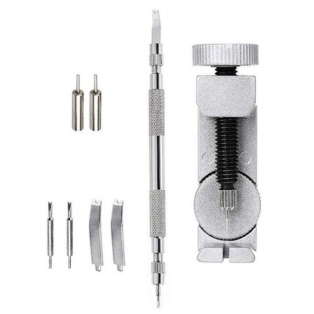 Hopeup 9st/ set Metall justerbart watch Link Remover Pin Handledsrem Reparationsverktyg