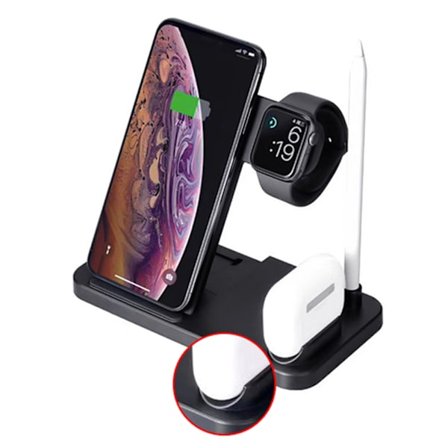 4 i 1 Trådlösladdnings Airpods, Apple Pen, Apple Watch, Mobil
