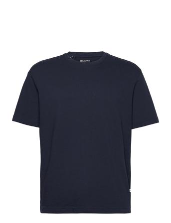 Slhloosegilman220 Ss O-Neck Tee S T-shirt Blå Selected Homme