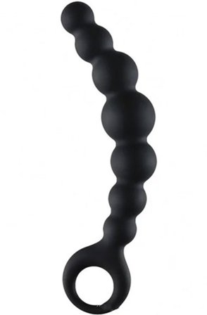 Arse Beads Silikon Schwarz 17,8 cm