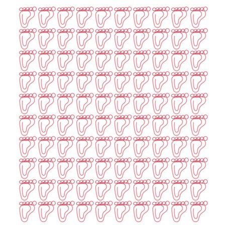 100 kpl Paperi Klipsi Jalat Muoto Söpö Anti Slip Kannettava Paperclip Kirjanmerkki Toimisto Asiakirja Tiedosto Pinkki