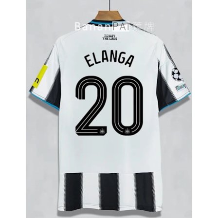 25-26 Newcastle United UEFA Champions League Hjemmedrakt Nr. 20 Elanga-FA-