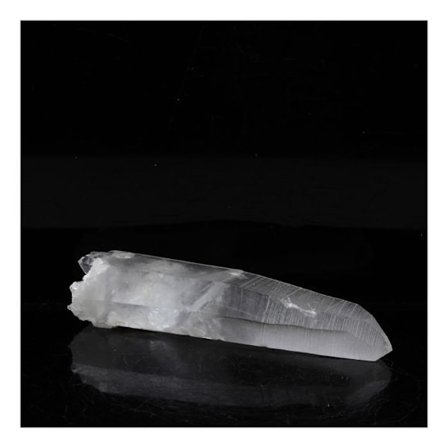 Sten og mineraler. Bi-termineret Muzo Quartz. 41,65 øre. Trimouns Talc Mine, Ariège, Frankrig.