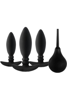 Butties 3-in-1 With Cleansing Pump Analpluggar paket - Blushme.se