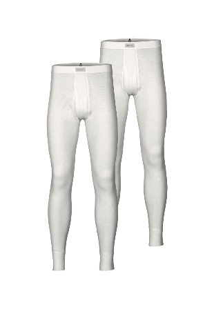 Dovre 2-pack Långkalsonger | 100% Merinoull Grön Kalsonger Herr Vit M