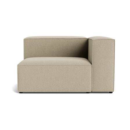 Nordic Mørk Beige Lissabon XL hjørnemodul, højrevendt - 130x100x72cm Sofa med mange lag skum & ramme af krydsfiner - Kvalitetsstof