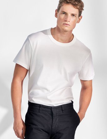 Bread & Boxers Crew-Neck Pima - White - S