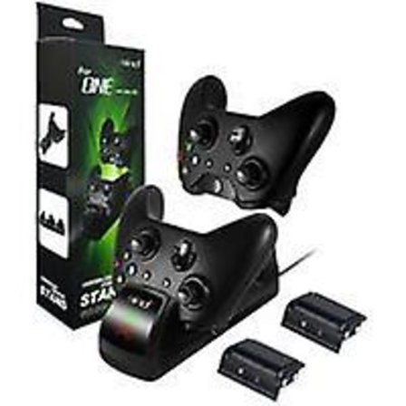 Latausasema 2:lla Ladattavalla Akulla Xbox One/Xbox Series X/S Ohjaimelle, Latausasema 2 x 1300 mAh Ladattavalla Akulla (xb