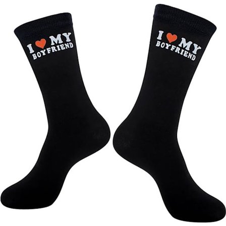 ING Hauskat parisukat, joissa on I Love My Boyfriend -painatus, romanttinen lahja syntymäpäiväksi, häihin ja ystävänpäiväksi