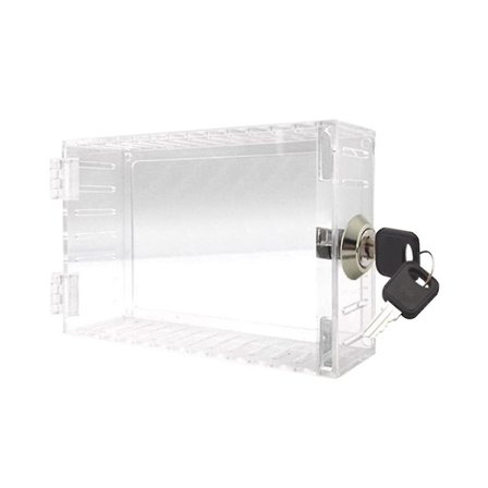 Universaali termostaatin lukkolaatikko avaimella, termostaatin suojakansi seinälle, sopii termostaateille 7x4