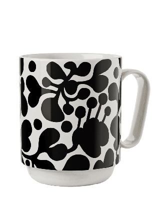 Design House Stockholm Birds 1967 Mug Glas Svart 9,5X8