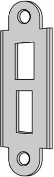 ASSA 566 Sluttstykke plant, dobbeltsidig, Dør- & vindusbeslag