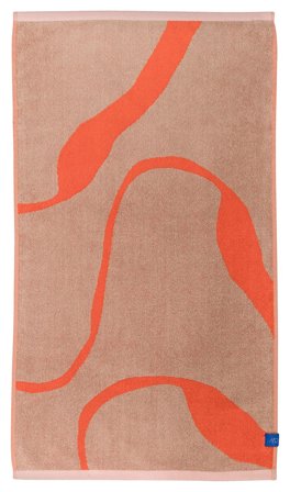 Mette Ditmer Bath Towel Latte / Orange, Tøj & Bolig, Boligtekstiler, Håndklæder