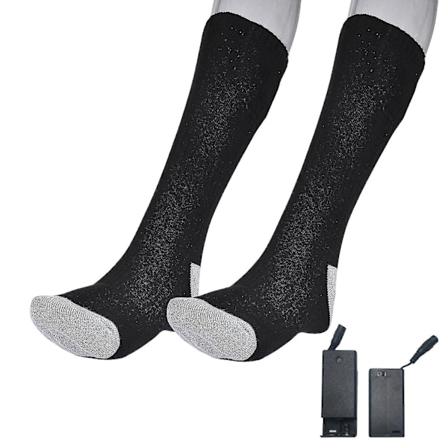 Oppladbare oppvarmede sokker med lang levetid og vaskbare, egnet for sykling og ski