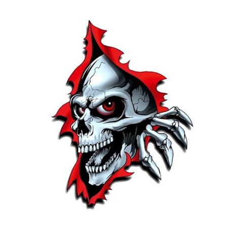 3D Skeleton Skull Car Stickers Car Body Scratches Stickers C C