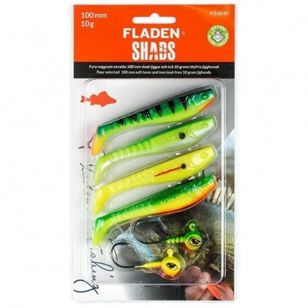 Fladen Jig Assortment Shad 100mm Colour combo 1
