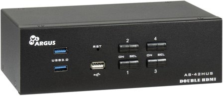 INTER-TECH As-42Hus Kvm Switch Black