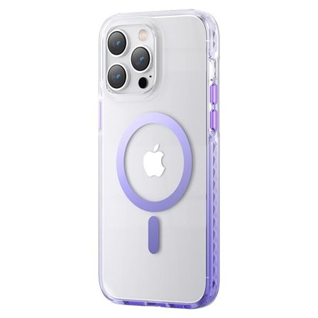 Kingxbar PQY Ice Crystal Series magneettinen kotelo iPhone 14 Plus MagSafe violetti