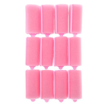 12 St Svamphårrullar Gör-det-själv-hårcurling Frisörverktyg Yellow 12pcs