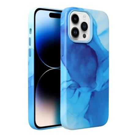 iPhone 11 Pro MagSafe Skal Læder - Blå Splash