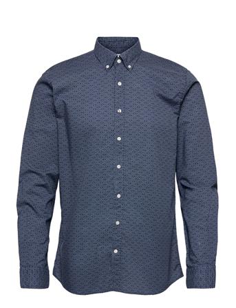 Julius Printed B.d. T.a. Fit Shirt Blue Boomerang