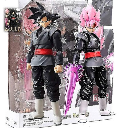 14 cm Dragon Ball Goku Black Zamasu Action Figur Super Saiyan Filmversion DBZ Model med Tilbehør Legetøj HVID HVID med æske{hh}