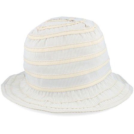 Seeberger - Beige historical Hoed - Ribbon Linen Cloche @ Hatstore