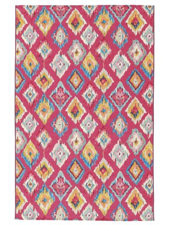 Kirra Ikat Tapis D’intérieur/Extérieur Lavable 140X200 Petit Rose/Multicolore