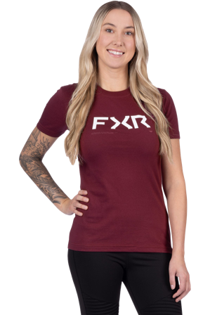 Camiseta Mujer FXR Hydrogen Premium Merlot XL