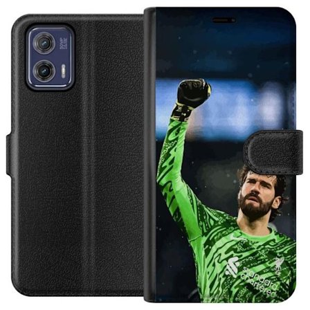 Kompatibelt Lommeboketui til Motorola Moto G73 Alisson Liverpool Brasil eneste keeper på listen fotball keeper rask reflekser stabil sikker leder og v