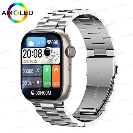 Ny HK9 Pro MAX Smart Watch Mænd Serie 9 2.02 Tommer Høj Opdateringshastighed AMOLED Skærm Kompas IWO Smartwatch Kvinder Til Apple Watch