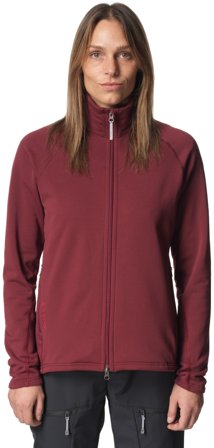 Houdini Power Up Jacket naisten fleecetakki, Cab Red - Välikerros- & Fleecepaidat