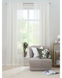 Yhdistelmänauhaverho Moa yksivärinen 2 kpl Off-white