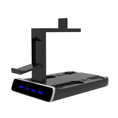 Uppgraderad PSVR2 Laddningsstation Stativ Kontroller Laddningsdockningsstation med VR-headset Display Stativ Kontroller Laddare