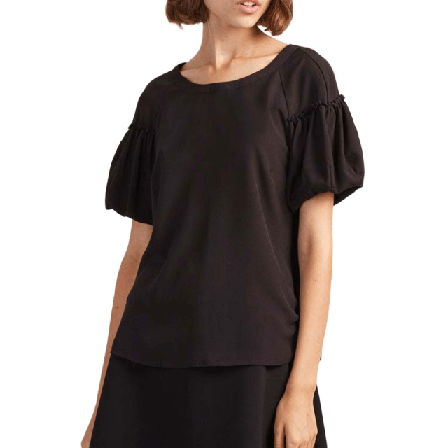 French Connection Puff sleeve blouse Skjortor Dam Svart S