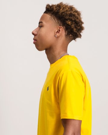 Polo Ralph Lauren Cotton Jersey Crewneck Tee Gul T-shirts Kille - Kids Brand Store
