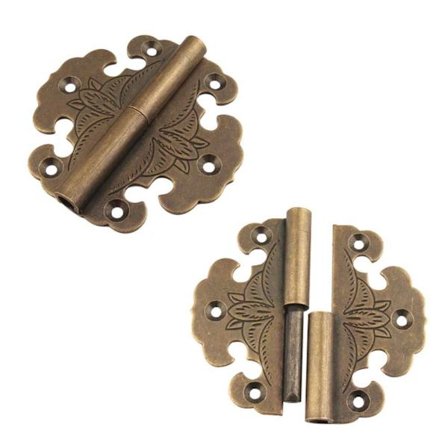 2 stk. Skaphengsler Dekorative hengsler Preget hengsel