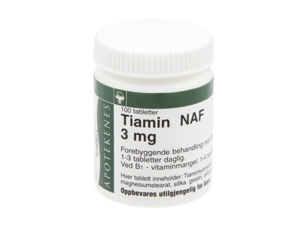 NAF Tiamin NAF 3mg, 100 stk.