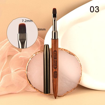 1 ST Nagelmålningspensel UV Gel Förlängning Snabb Byggritning