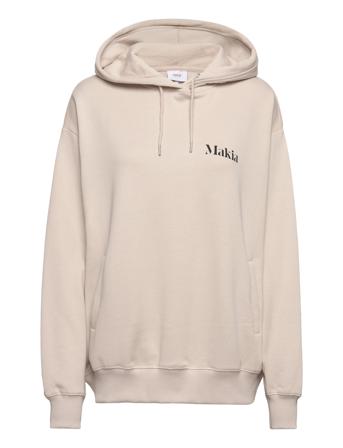 Kora Hooded Sweatshirt Hettegenser Genser Creme Makia